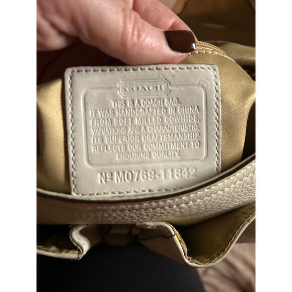 Vintage Coach SoHo Buckle Bag Cream Brown Y2K - Picture 15 of 16